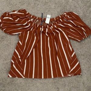 Anthopologie off the shoulder top
